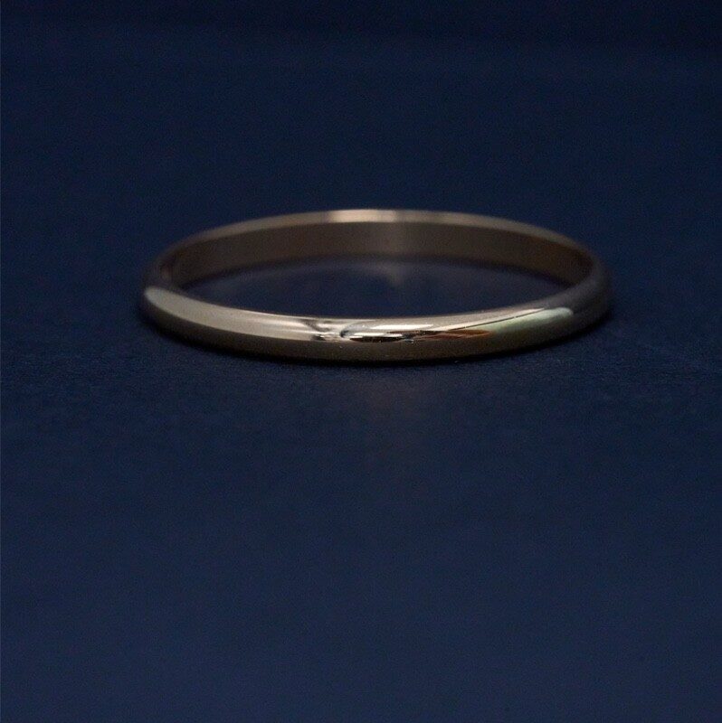 Cartier 1895 Wedding Band — 2.5 mm, 18k Rose Gold, Size 13.75, Pre-owned — front view, for sale from a private Orange County watch dealer